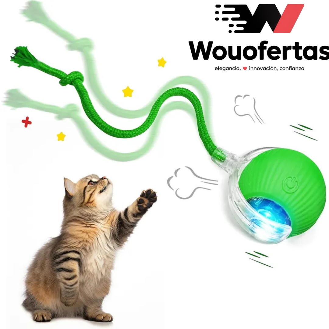 Pelota para Gatos con Soga Juguete Inteligente